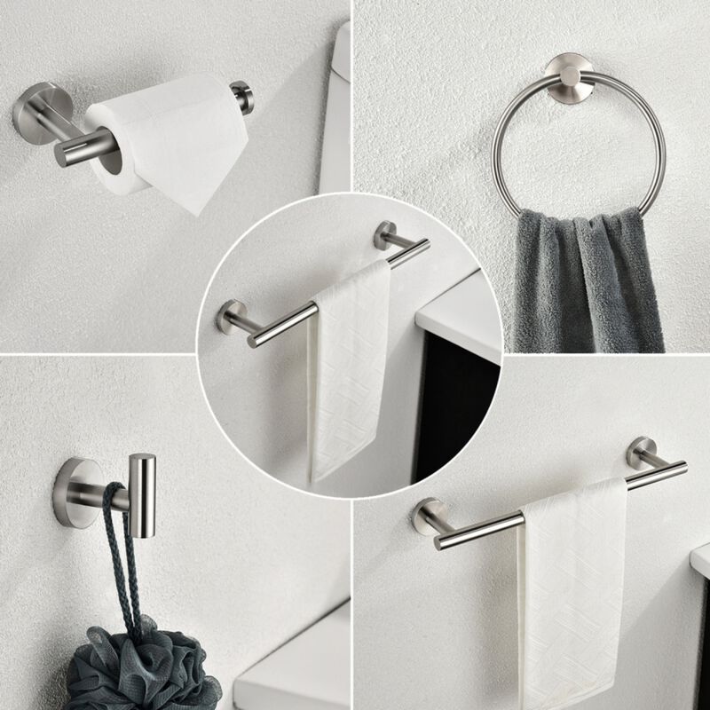 Zeblex Stainless Steel Bathroom Hardware Set image number 3