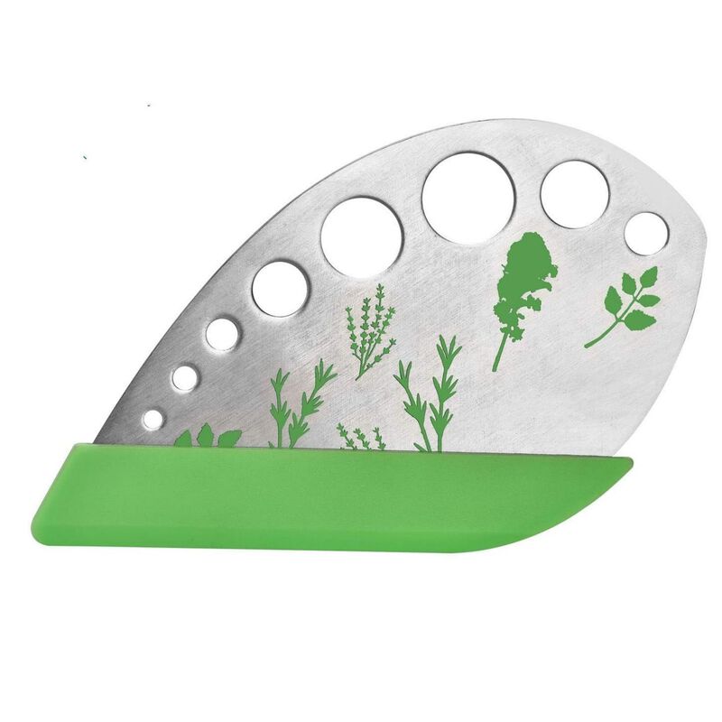 9-Hole Stainless Steel Herb Stripper Tool image number 0