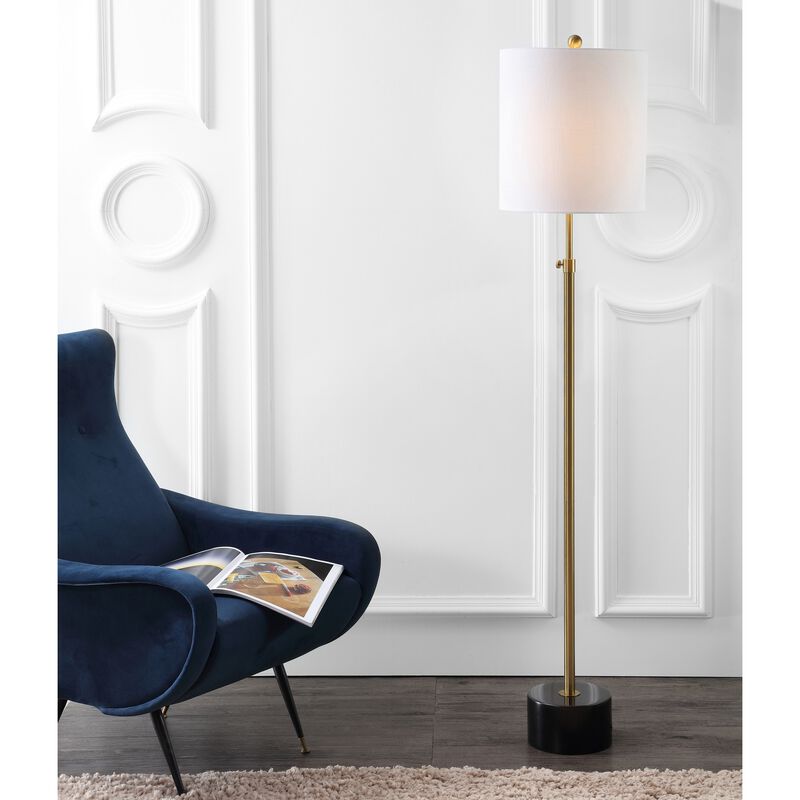 Crosby Adjustable Height Metal LED Floor Lamp