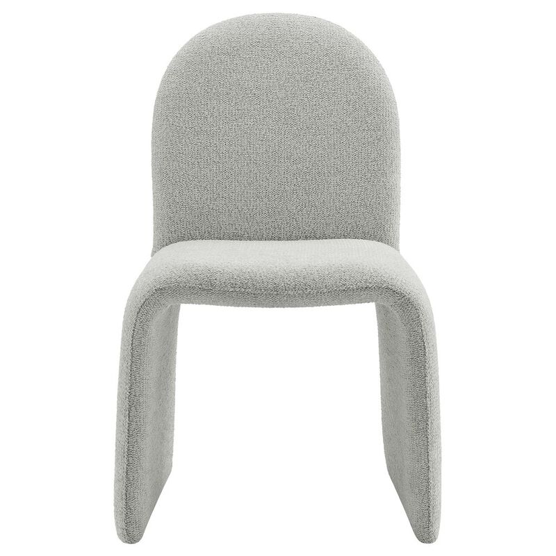 Modway Junia Boucle Upholstered Arch Armless Dining Chair