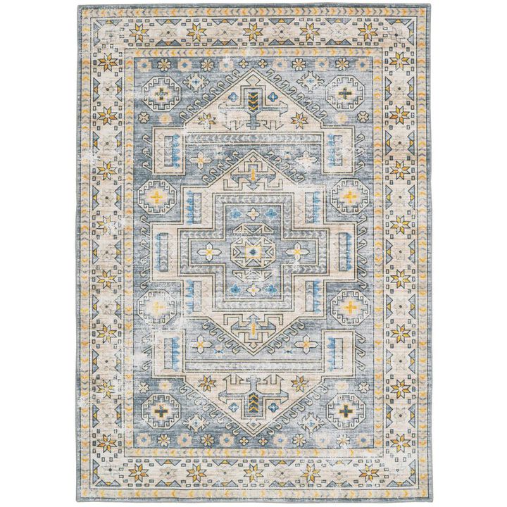 Linon Washable Parson Grey/Beige, Rug
