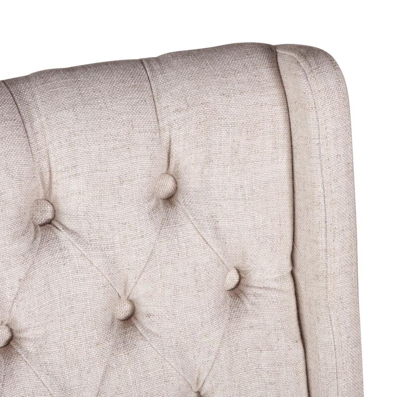 Belen Kox Off-White Linen Dining Chairs, Belen Kox image number 2