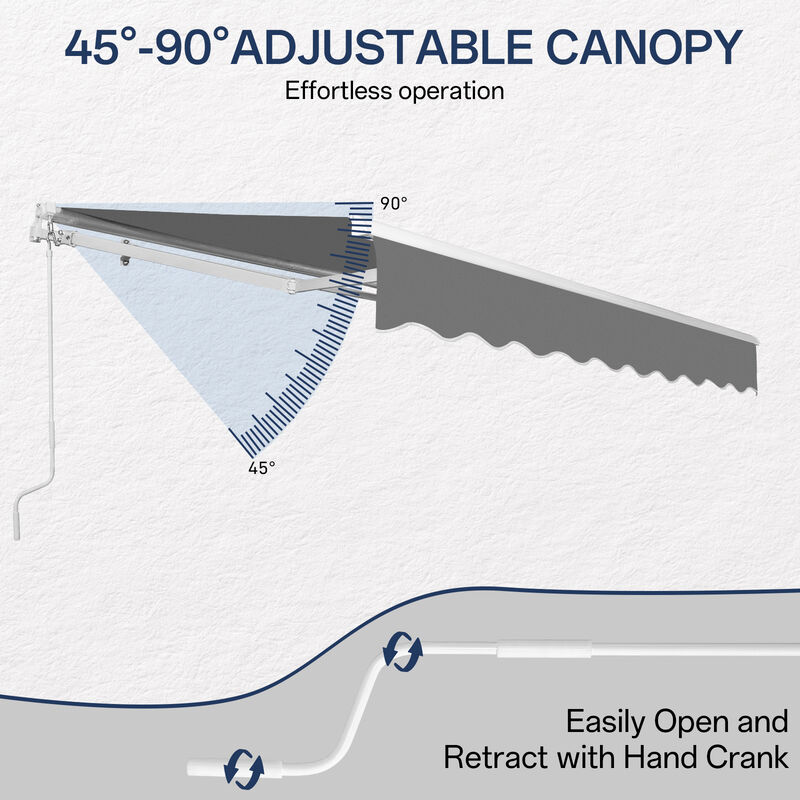 Waterproof Retractable Awning for Outdoor Shade and Weather Protection image number 7