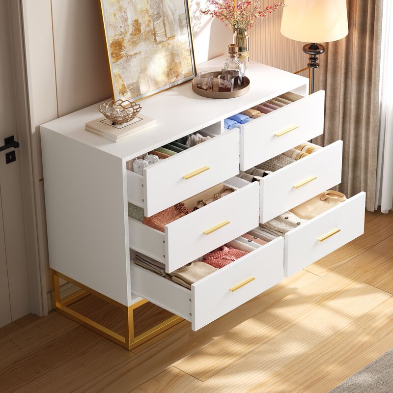 Gwumup Modern 6 Drawer Dresser image number 2