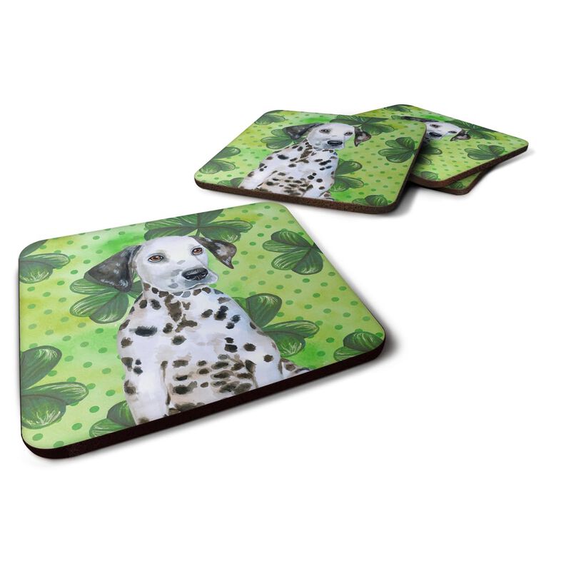 Caroline's Treasures Dalmatian Puppy St Patrick's Decorative coasters, Multicolor