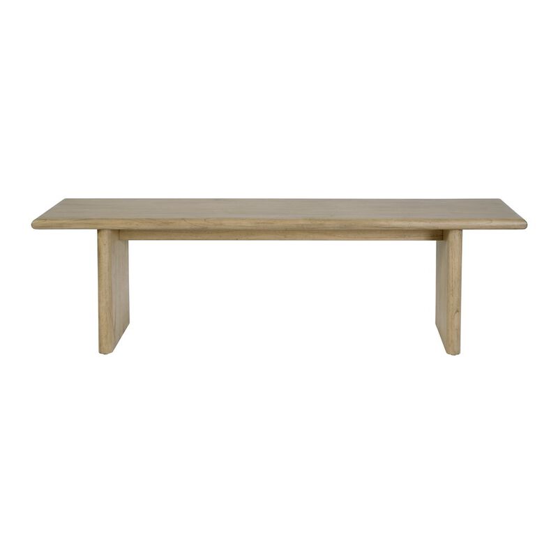 Butler Specialty Halmstad 64 in. W Wood Dining Bench, Light Brown image number 3