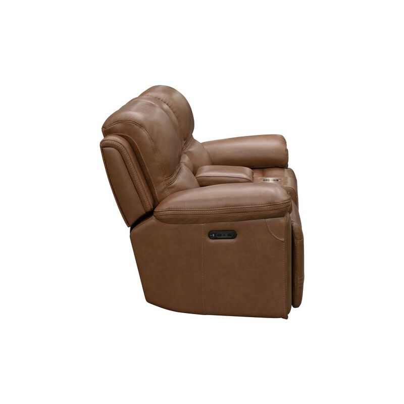 Barcalounger Sedrick Power Reclining Console Loveseat w/Power Head Rests