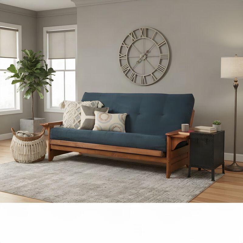 Phoenix&nbsp;Frame-Barbados&nbsp;Finish-Suede Navy Mattress image number 4