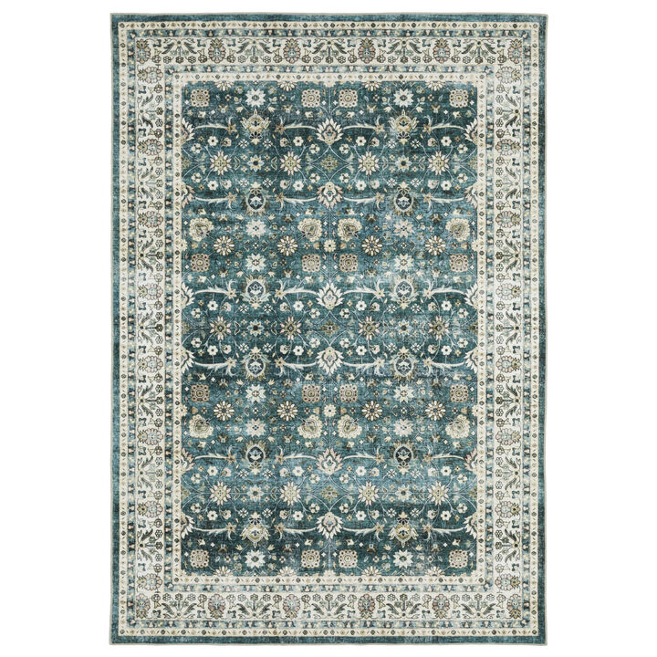 HomeRoots Oriental Distressed Area Rug