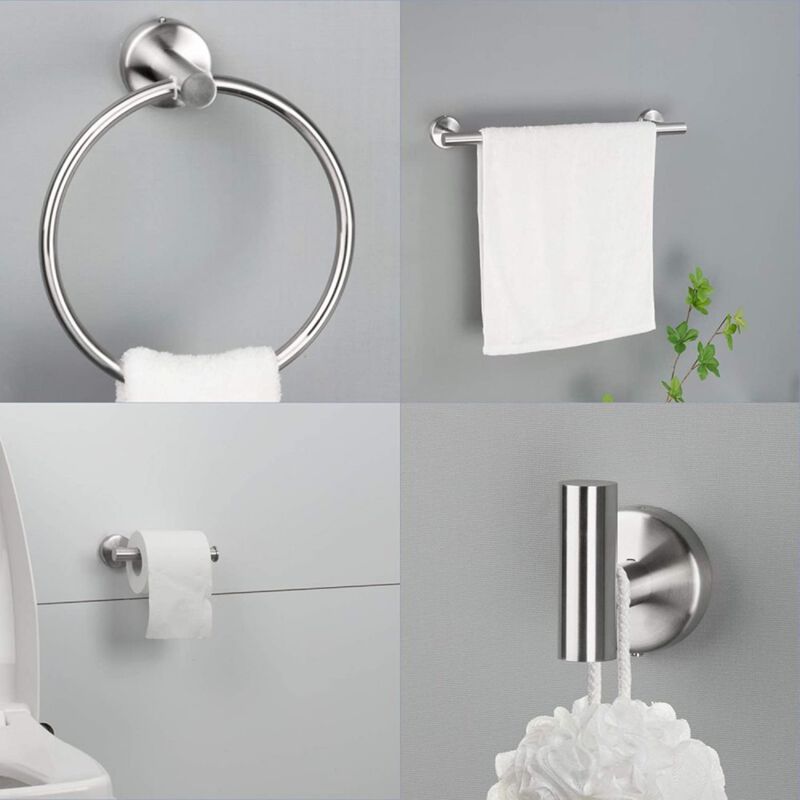 Zeblex Stainless Steel Bathroom Hardware Set image number 4