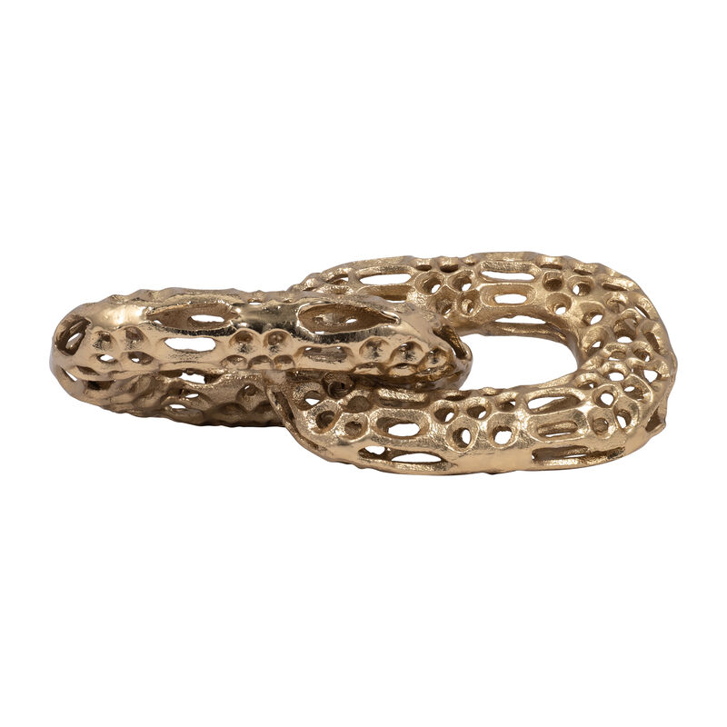 Metal 2-Linked Chains, Gold image number 1