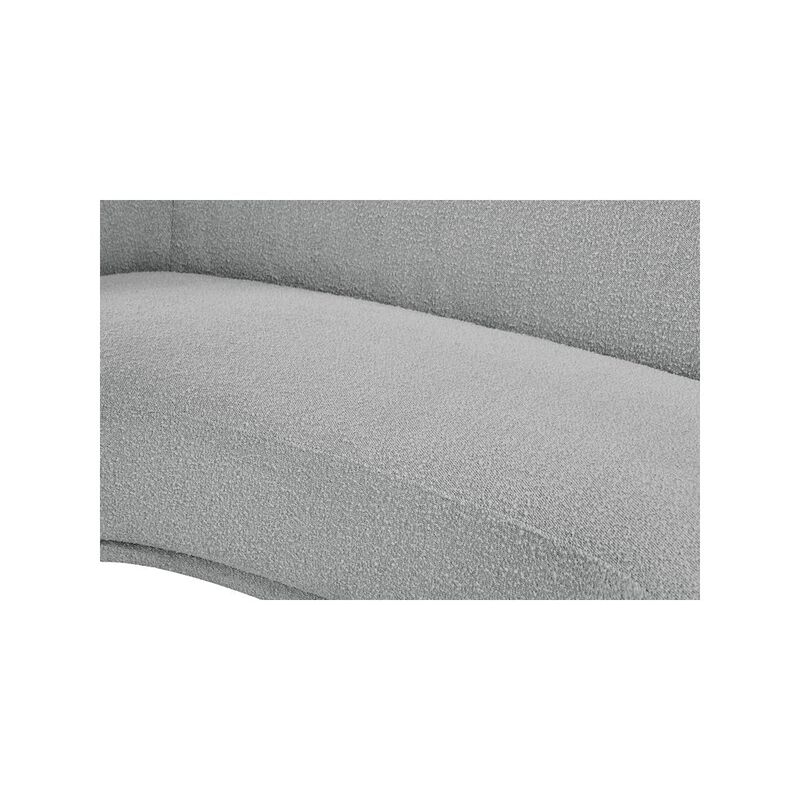 Meridian Furniture Hyde Grey Boucle Fabric Sofa
