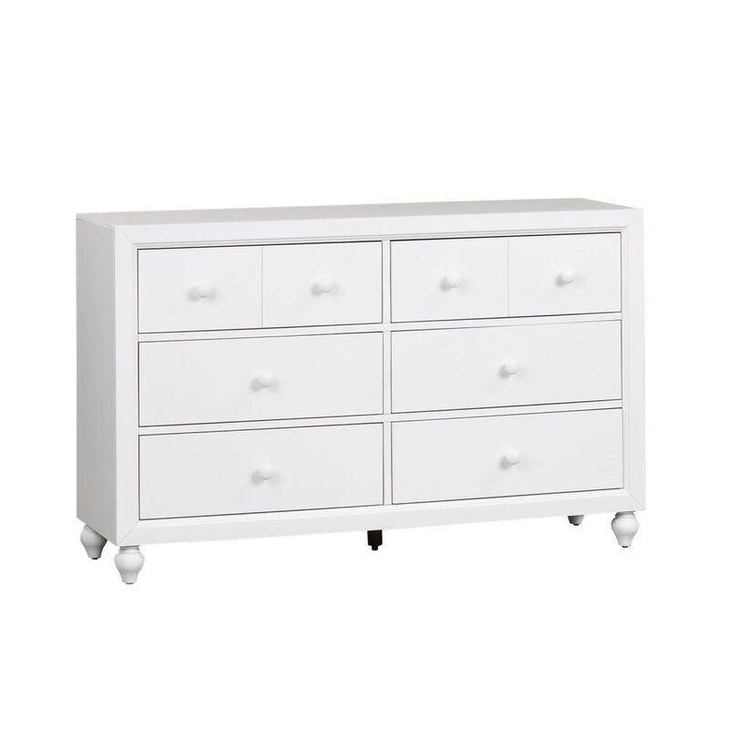 Liberty Furniture Cottage View 6 Drawer Dresser in White image number 0