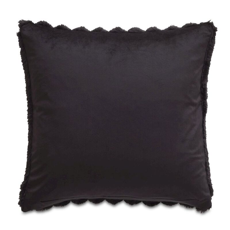 Michael Amini Parker 20" Square Throw Pillow - Onyx image number 4