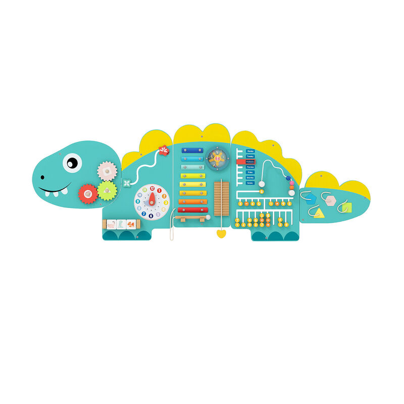 Dinosaur Busy Board 11-in-1 Activity Wall Panels for Education & Early Development image number 0