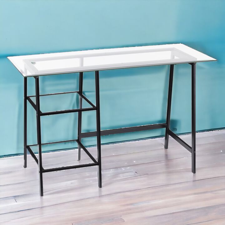 Designer Glass Writing Desk &ndash; Stylish & Functional Work Table
