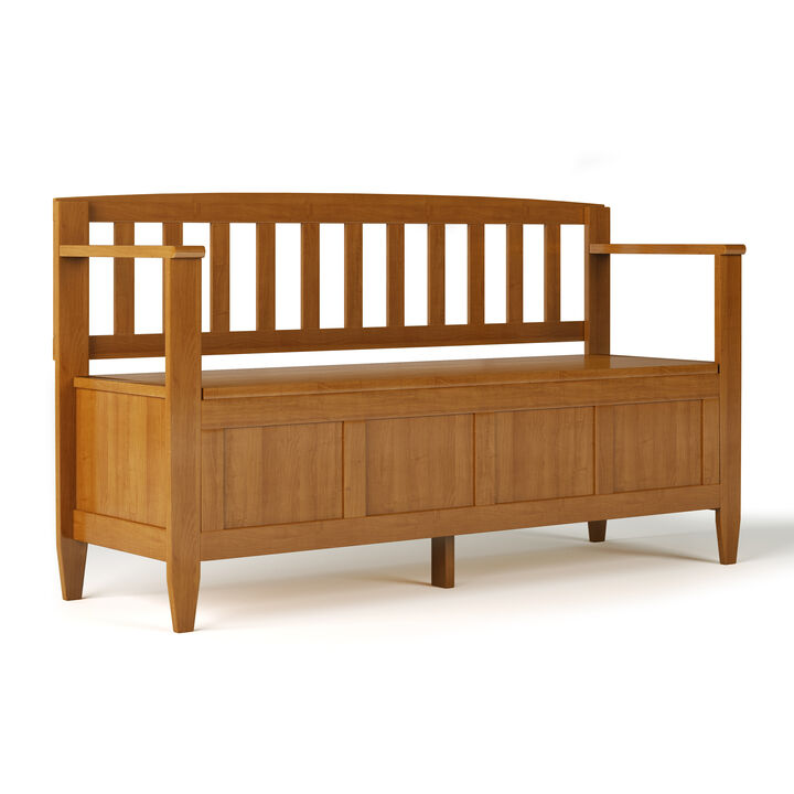 Simpli Home Brooklyn Entryway Storage Bench