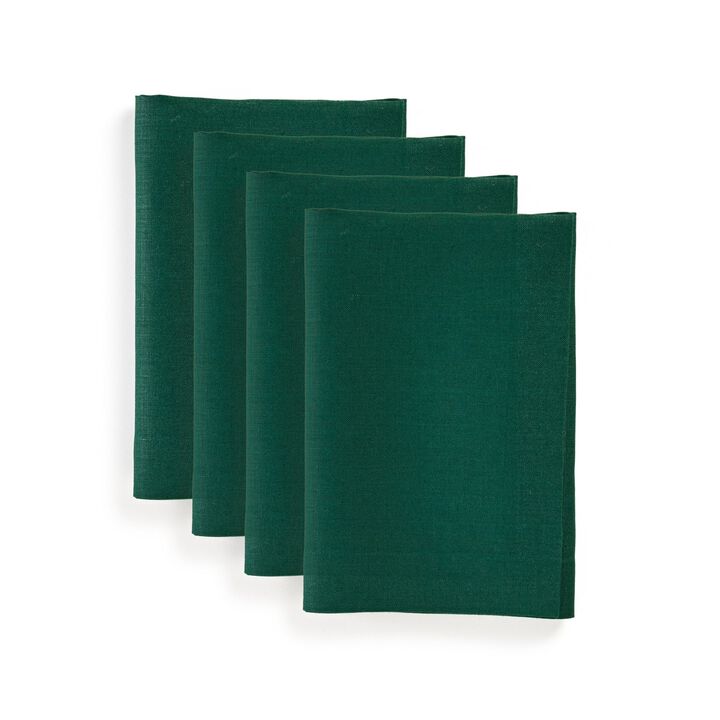 Solino Home 100% Pure Linen Dinner Napkins 20 x 20 Inch Set of 4 - Diana