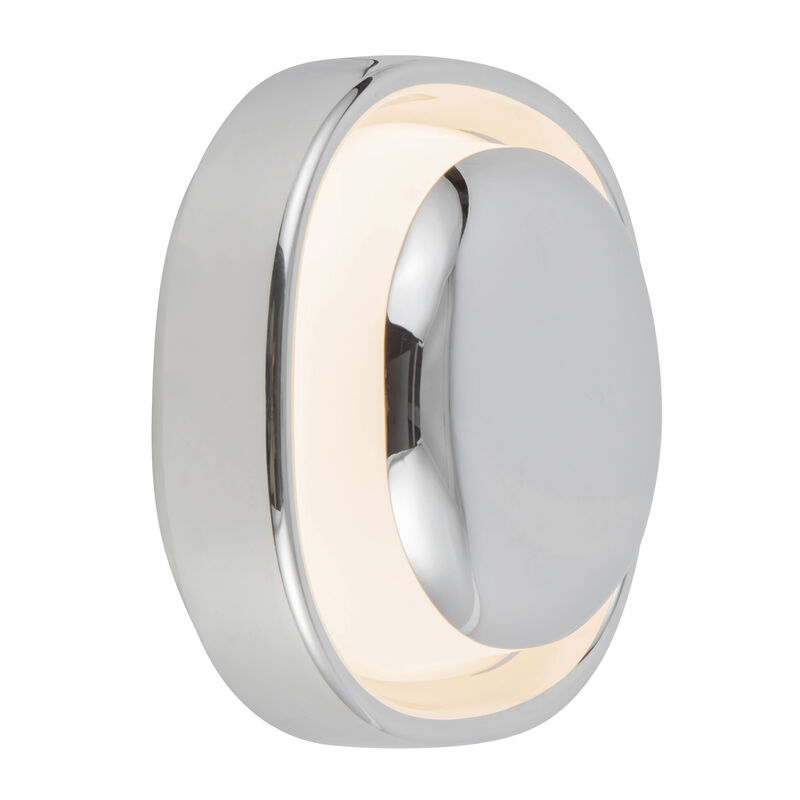 Pebble 8-in Damp-Rated Dimmable LED Wall Sconce image number 3