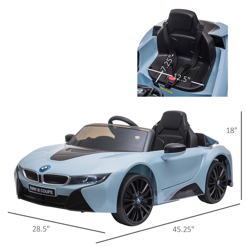 BreeBe Licensed BMW I8 Coupe 6V Electric Car, Kids Ride-On Car, Battery Powered Toy with Remote Control Music Horn Lights Suspension image number 2