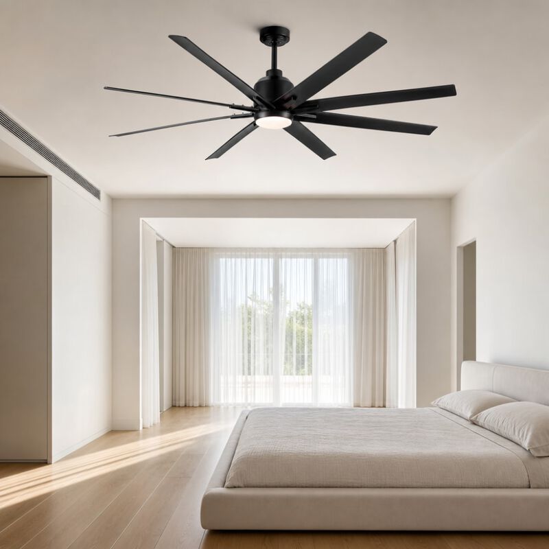 ELEMENT ACE Indoor Smart Ceiling Fan with LED Light, App Remote Control, Quiet DC Motor and Reversible Airflow Design image number 2