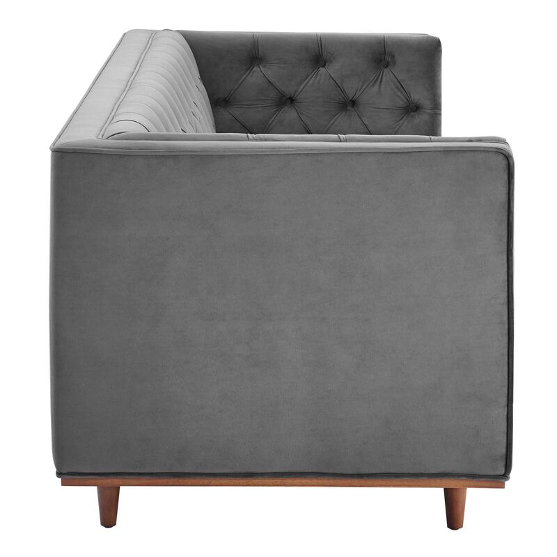 Elation Tufted Performance Velvet Sofa image number 3