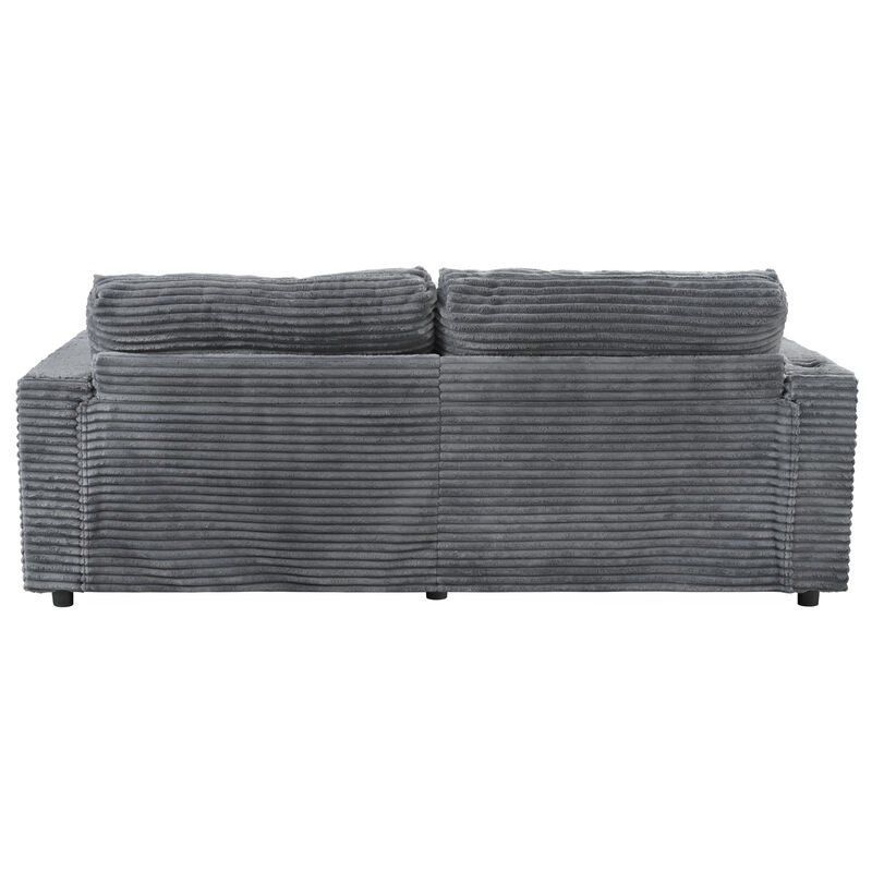 Merax Oversized Loveseat Chaise Lounge Sectional Sofa