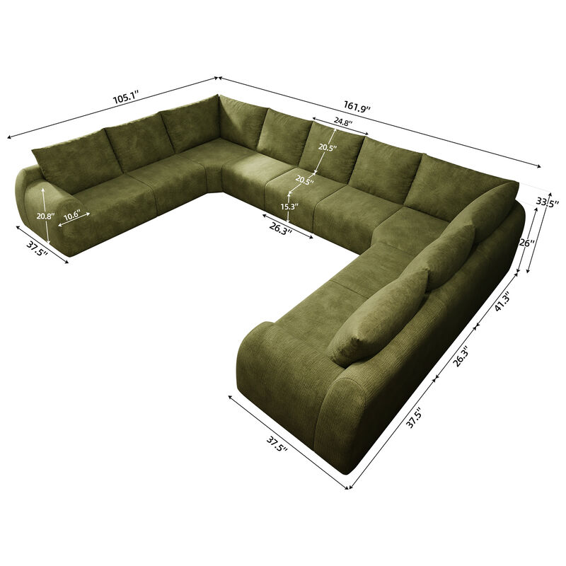 Scug Oversized U Shape Modular Sofa image number 5