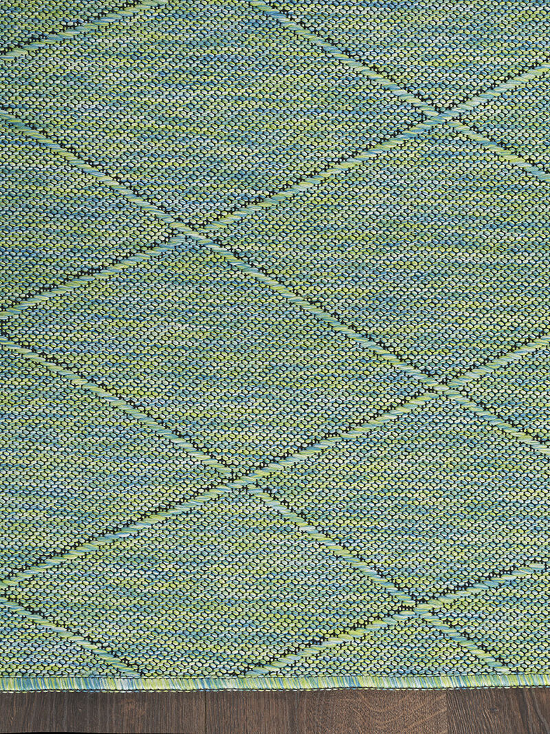 Washable Solutions WSL01 Blue/Green 10' x 14' Rug
