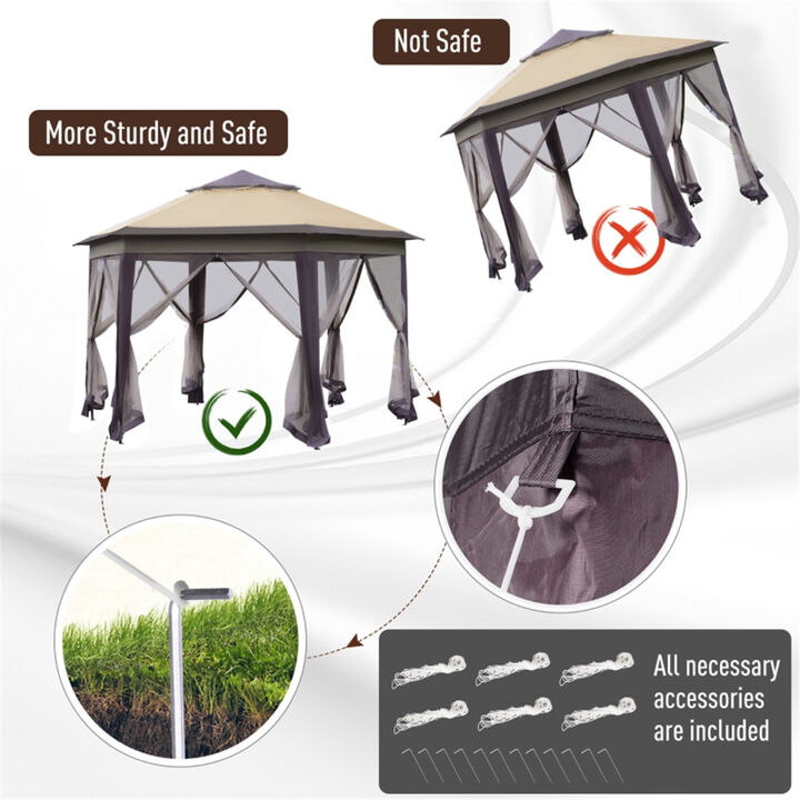 Waterproof Pop-Up Canopy Gazebo  Durable Outdoor Event Shelter with Sidewalls