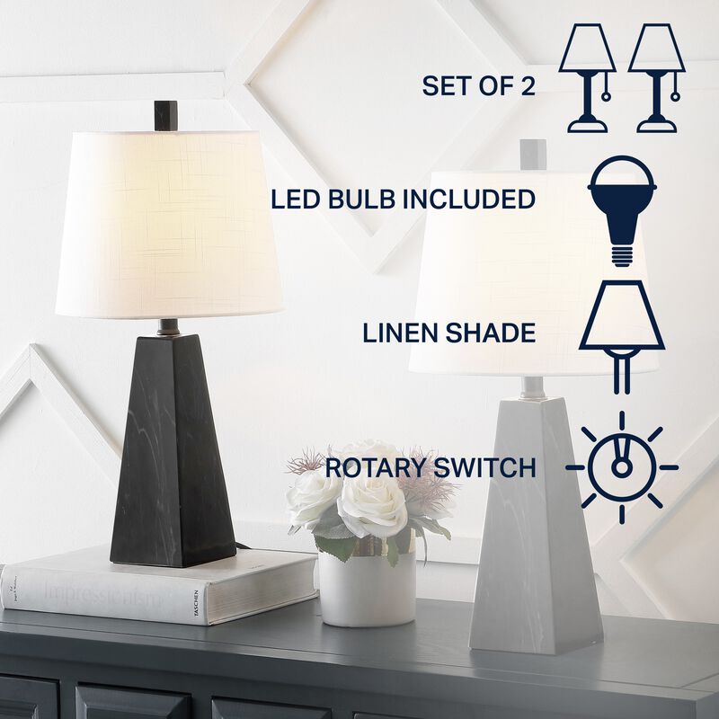 Owen Contemporary Resin LED Table Lamp