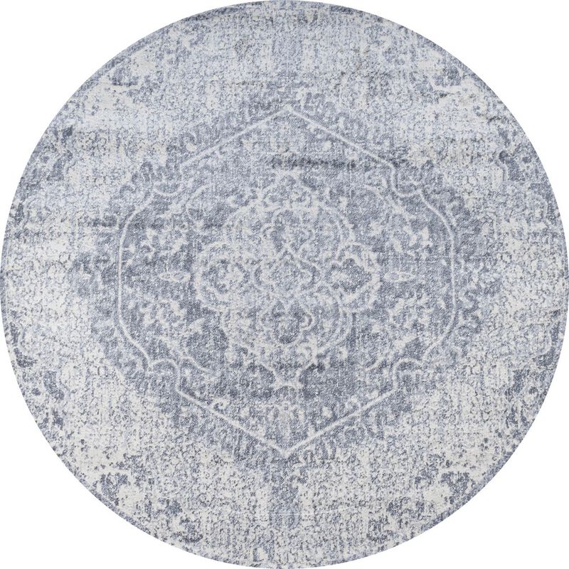 Edison Modern Persian Vintage Medallion Round Area Rug