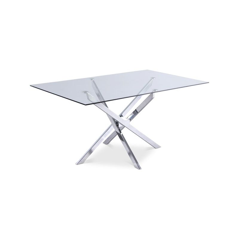 Meridian Furniture Xander Chrome Dining Table