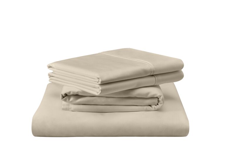 Tempur-Pedic Cotton Calking Sandstone Sheet Sets