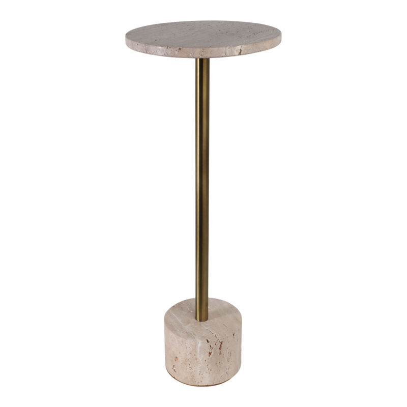 Travertine Accent Table image number 1