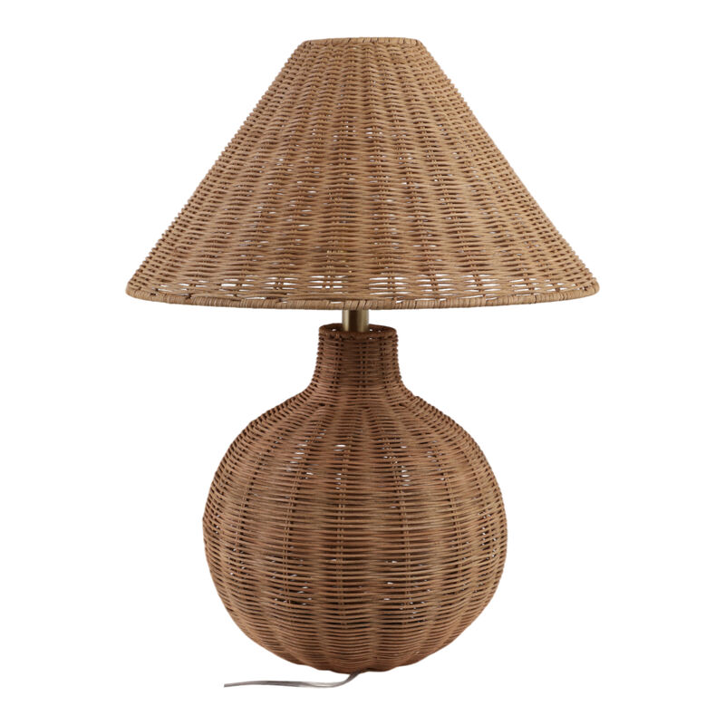 23x20" Woven Rattan Table Lamp image number 3
