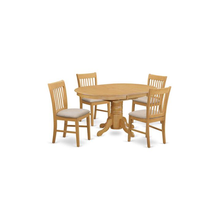 5 PcTable and chair set - Dining Table and 4 dinette Chairs