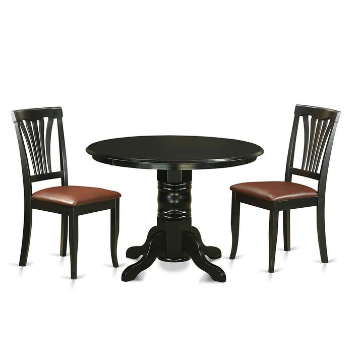 3 Pc dinette set-Dining Table and 2 Kitchen Dining Chairs