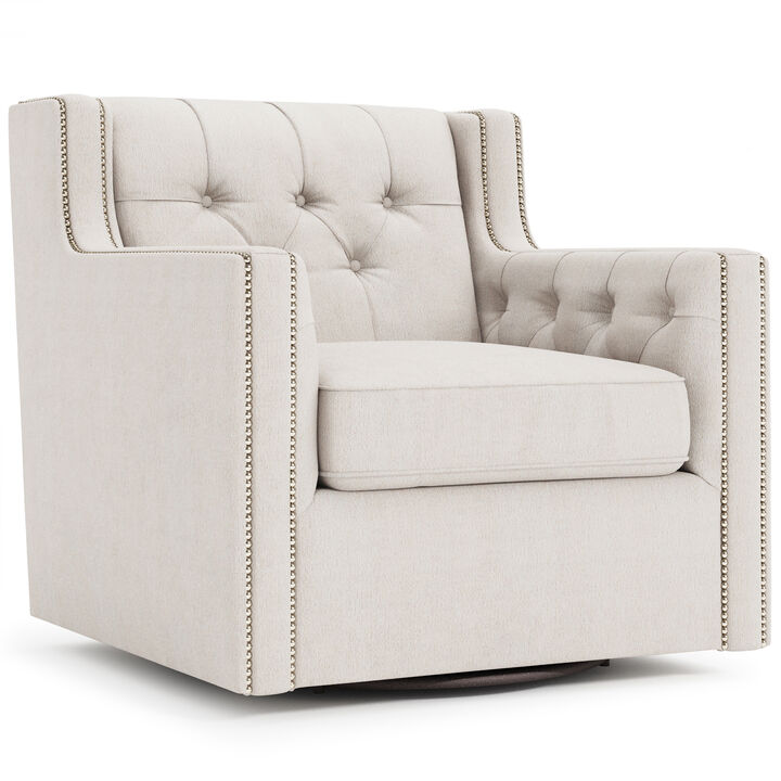 Candace Fabric Swivel Chair
