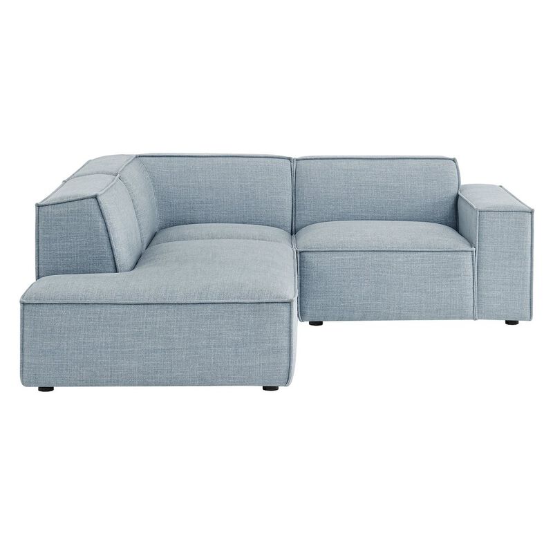 Restore 3-Piece Performance Fabric Upholstered Modular L-Shaped Sectional Sofa image number 5
