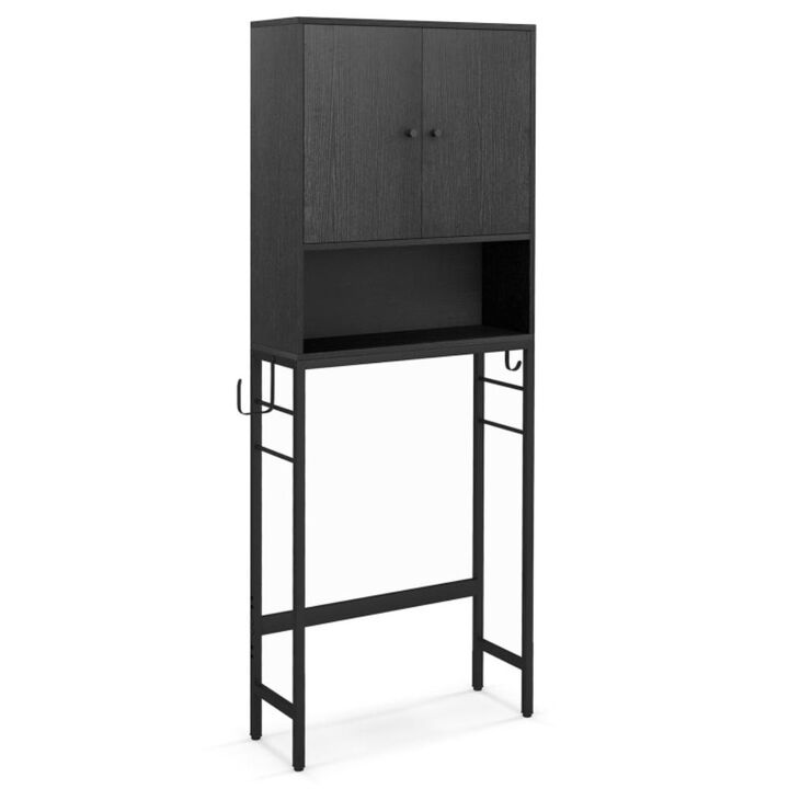 Hivvago Over The Toilet Storage Cabinet with 2 Doors and Adjustable Shelf