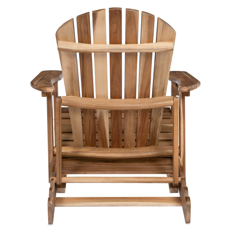 Merax Acacia Wood Folding Adirondack Chair image number 2