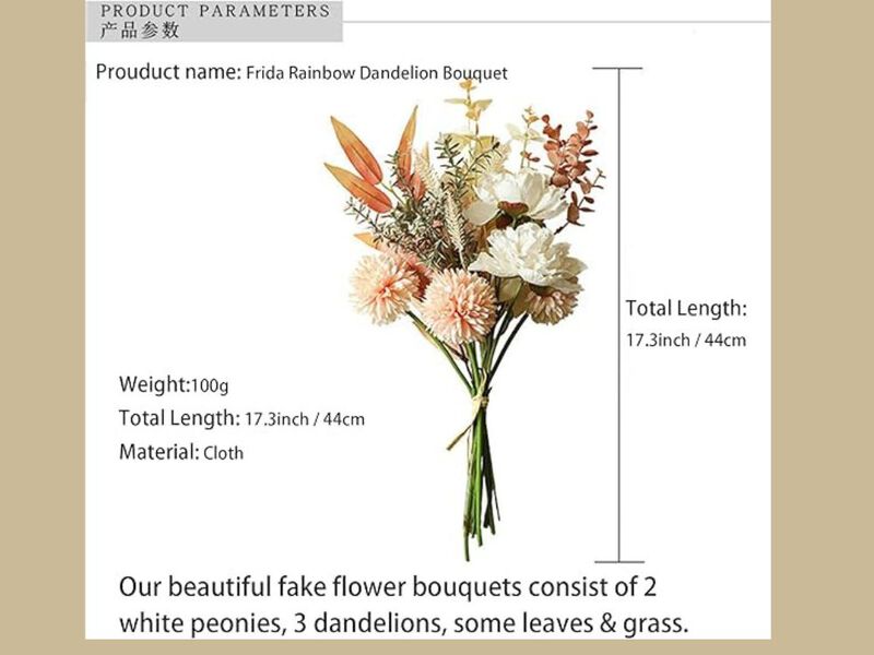 Artificial Outdoor Plants Wedding Centerpiece Decor Silk Flowers image number 2