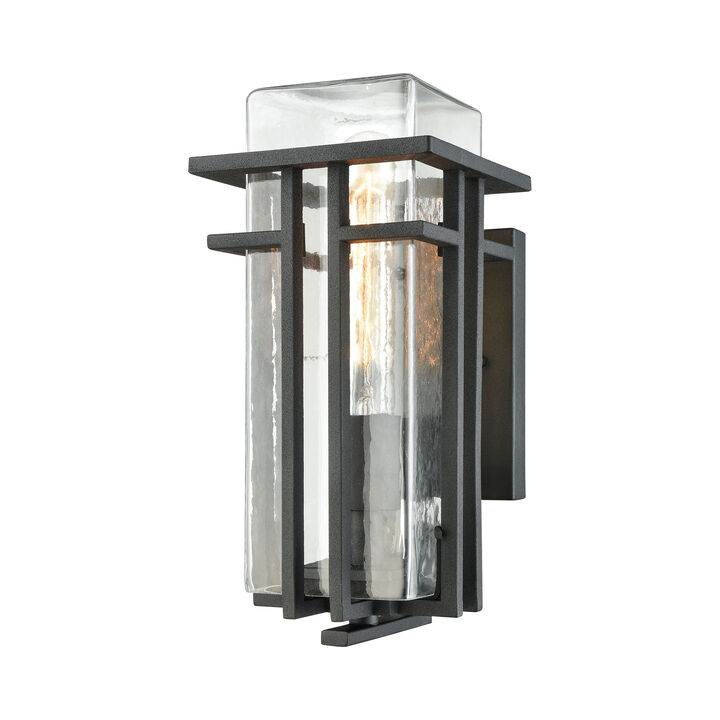 Croftwell 12'' High 1-Light Clear Outdoor Sconce