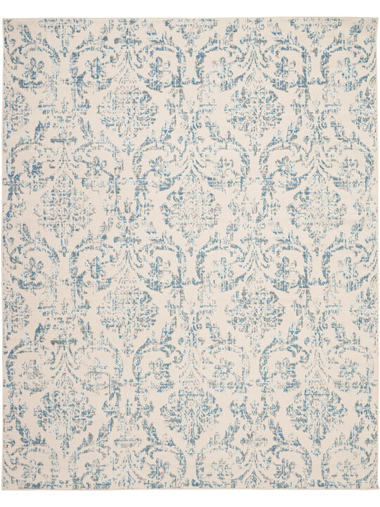 Jubilant JUB09 Ivory/Blue 8' x Round Rug