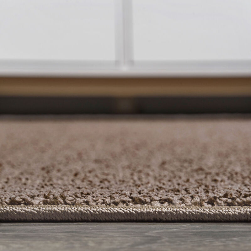 Haze Solid Low Pile Oval Area Rug