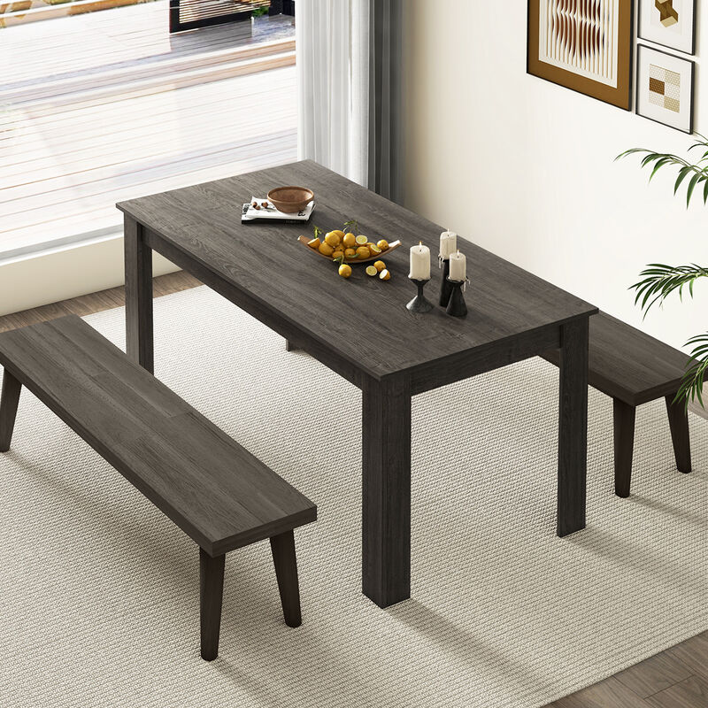 63-Inch Modern Rectangular Dining Table &ndash; Sleek Kitchen Table for Contemporary Spaces