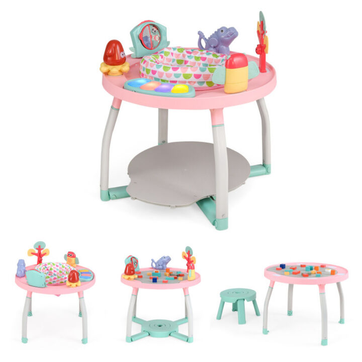 5-in-1 Interactive Baby Activity Center Bounce Seat with Detachable Toys