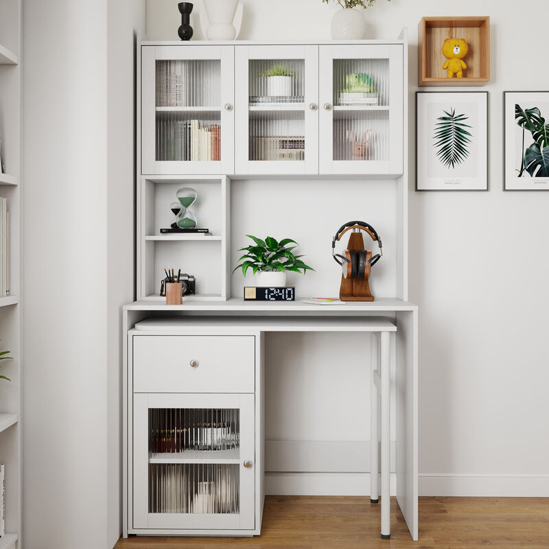 Tofrop Computer Desk with  Bookshelf image number 2