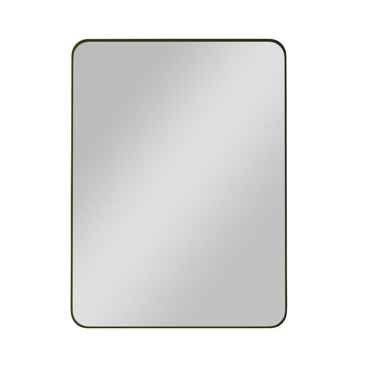 ELEMENT ACE Contemporary Wall Mirror With Metal Frame For Modern Home Decor